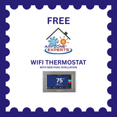 Air Zone Experts coupon - Free Wifi thermostat with new HVAC installation