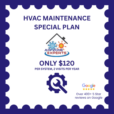 HVAC maintenance coupon - Special offer for $120