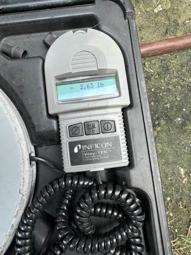 HVAC scale for freon