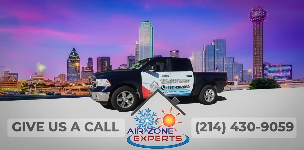 Air Zone Experts vehicle, ready to address Allen's HVAC emergencies and needs.